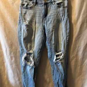 KanCan Light Blue Distressed Boyfriend Jeans